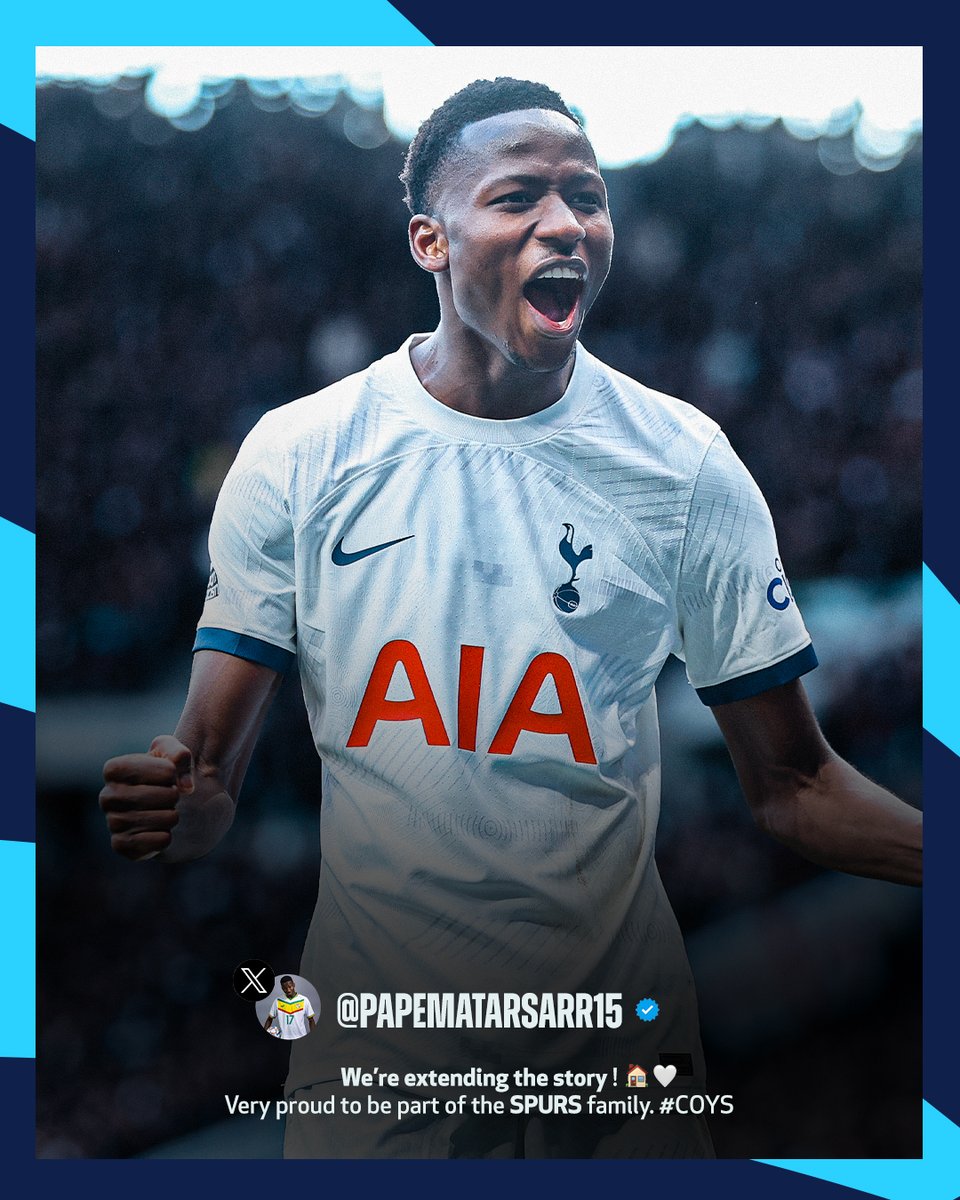SpursOfficial's tweet photo. 🤍 @papematarsarr15 https://t.co/09eMFppzYA
