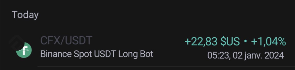 Trade en automatique de 8 minutes.