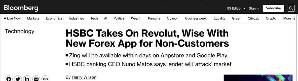 This could be exciting for killing hidden fees!

Today HSBC charges their own customers 3.7% in hidden FX markups for "free" Euro transfers (see thread).

The new app will surely have real exchange rates with transparent pricing if they're serious about competing with Monzo,