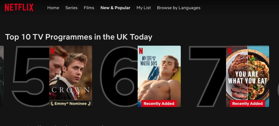 salmon_free's tweet photo. Netflix "You are what you eat" which dropped yesterday is now in top 10 UK programmes. 
This may well be a blow the salmon farmers can't recover from. Retail salmon sales were already down nearly 10% this year by weight. https://t.co/zqTPCDOJQ7