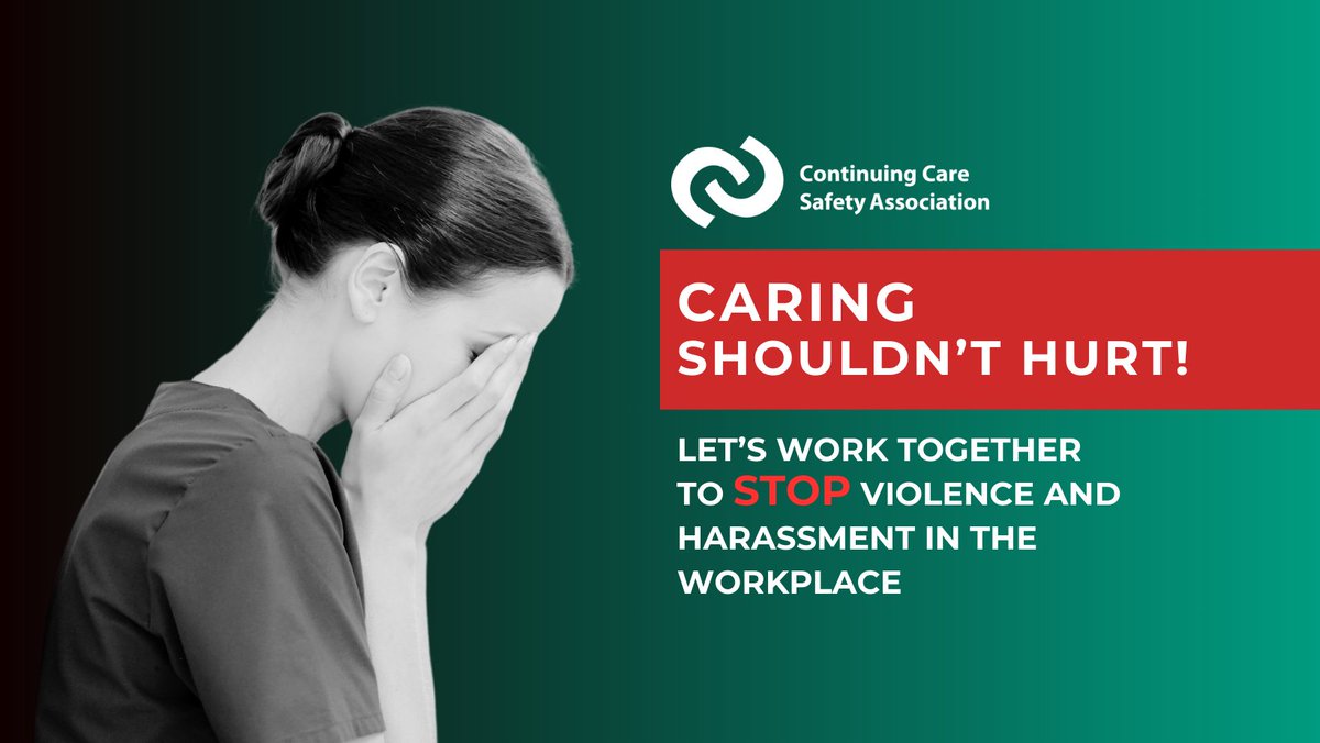#Violence and #harassment cannot be tolerated in the workplace.
CCSA stands beside continuing care professionals, ensuring they have the tools, resources, and training needed to maintain a safe and compliant workplace: continuingcaresafety.ca/resources/janu…