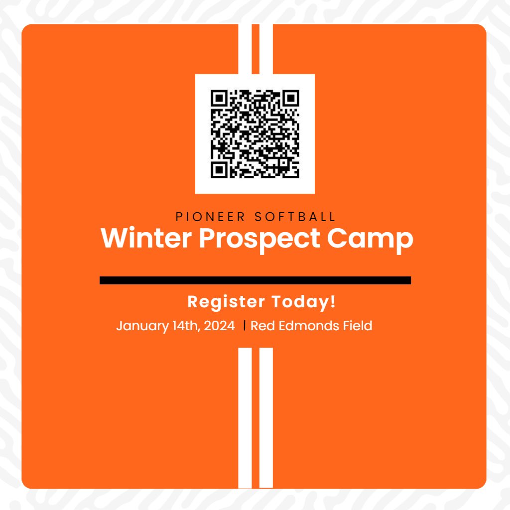 TusculumSB's tweet photo. Come camp with ⁦@TusculumSB⁩! Less than 2 weeks away from our Winter Prospect Camp!  Spots remaining, secure yours today!  ⬇️ Scan the QR code below for camp information and registration form. https://t.co/PWNTbQbRK5