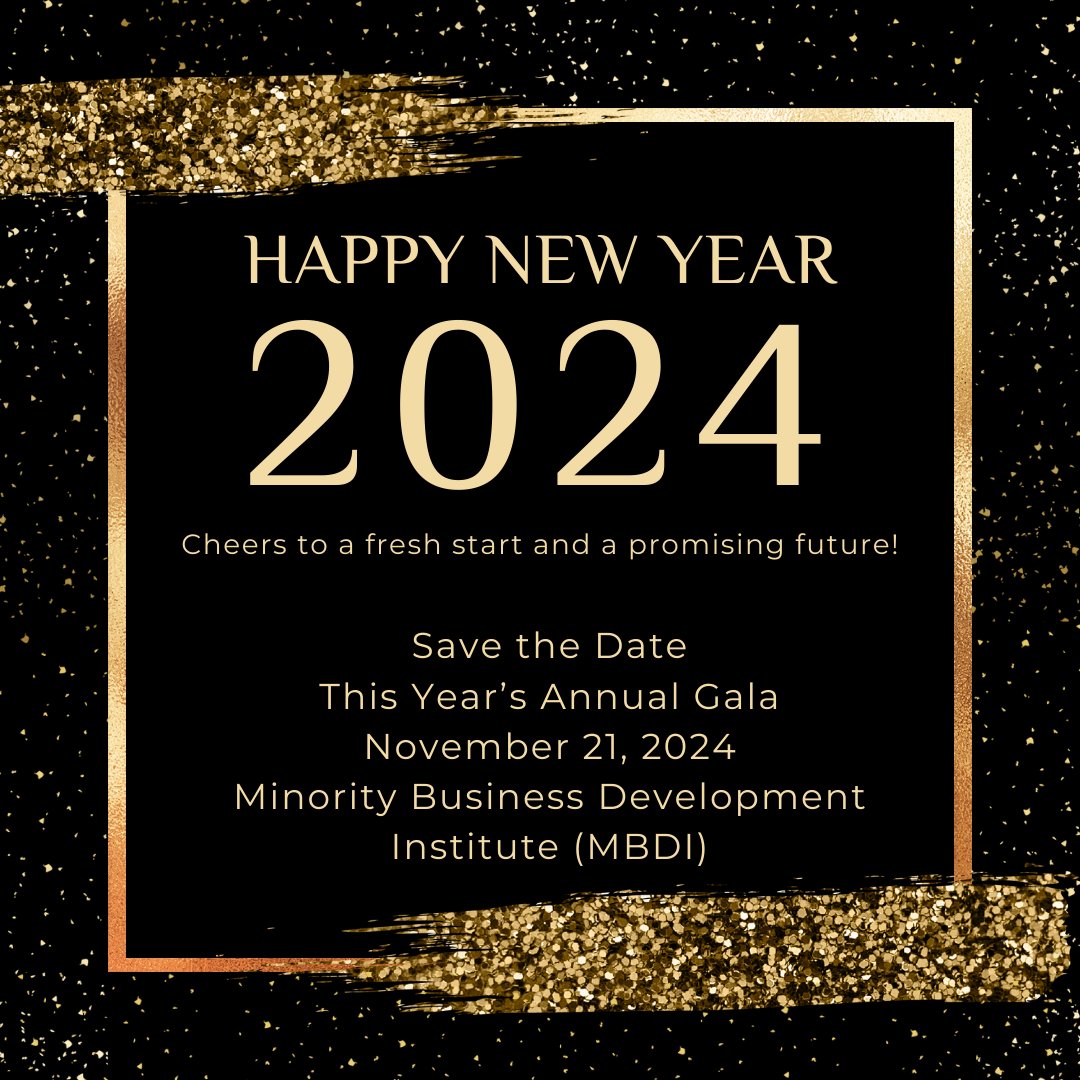 Happy New Year! We hope you can join us at this year’s annual Minority Business Development Institute (MBDI) Gala on Nov 21, 2024!
#MBE #SupplierDiversity #SDVOB #NYSMWBE #smallbiz #MWBE #Diversity #MinorityOwned #Diversesupplier #businessdiversity