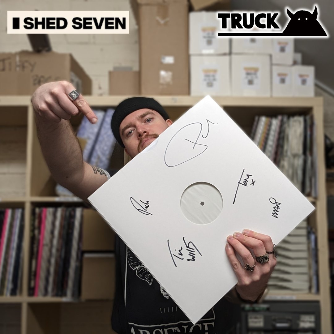 TruckOxford's tweet photo. 🚨WIN THIS SIGNED TEST PRESSING🚨

@shedseven release their brand new album 'A Matter Of Time' THIS FRIDAY! 

To be in with a chance of winning this signed test pressing, REPOST this post and REPLY below with your favourite Shed Seven song.

No purchase necessary! https://t.co/Yo3T3Ok0VK