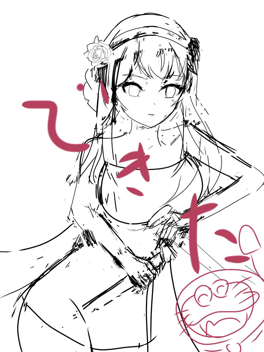 asaaple's tweet photo. ラフ(。O ⩊ O。)

#絵描きさんフォロバ100
#絵柄が好みって人にフォローされたい　
#絵描きさんと繋がりたい
#イラスト好きな人とつながりたい
#イラスト練習中
#イラスト https://t.co/plQl4qkADU