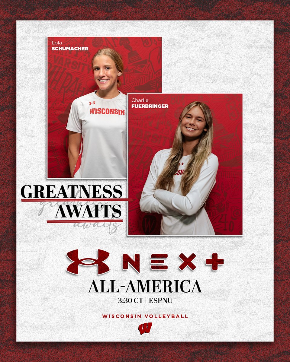 Future Badgers are on TV...TODAY!

Get a sneak peak of Lola and Charlie this evening at 3:30 pm CT on ESPNU!