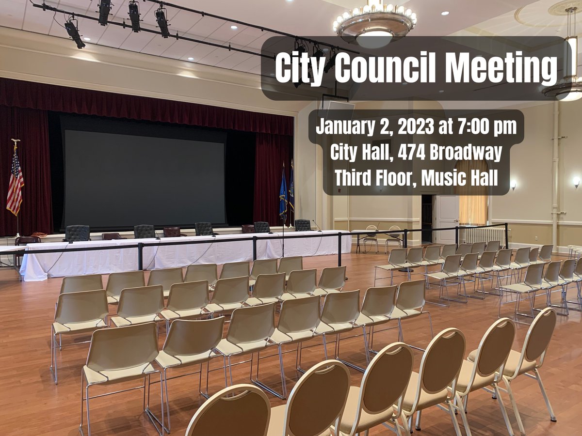 Join us in the Music Hall or watch the livestream on the City of Saratoga Springs website for the January 2nd City Council meeting!