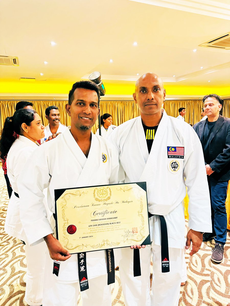 PuvanKarate's tweet photo. 6th Dan https://t.co/CEopZNhQOz
