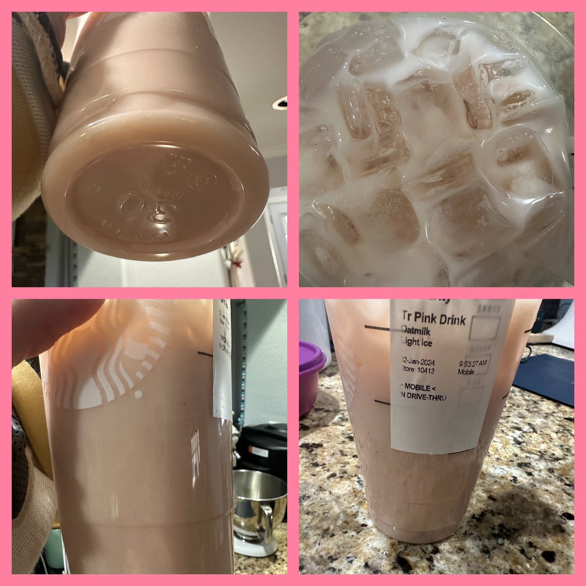 Texasbrat's tweet photo. Hate it when for the 2nd time in a row you order 2x 🍓 and you get no strawberry 🍓.  @Starbucks https://t.co/iV5aWrr9z4