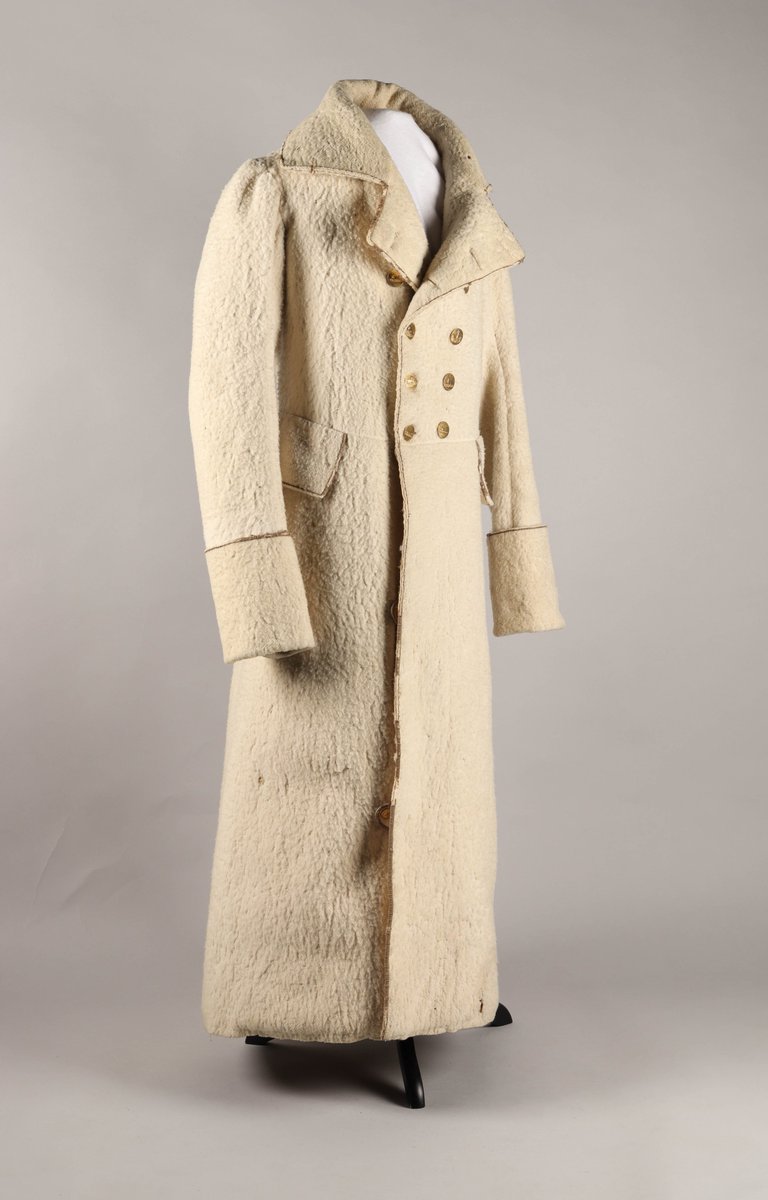This man’s greatcoat from the #OSVMuseumCollection would have kept the wearer very warm in cold winter weather. It’s made from thick, shaggy wool that’s similar to a woolen bearskin and is as heavy as a blanket. ❄️🧥 #HistoricalFashion