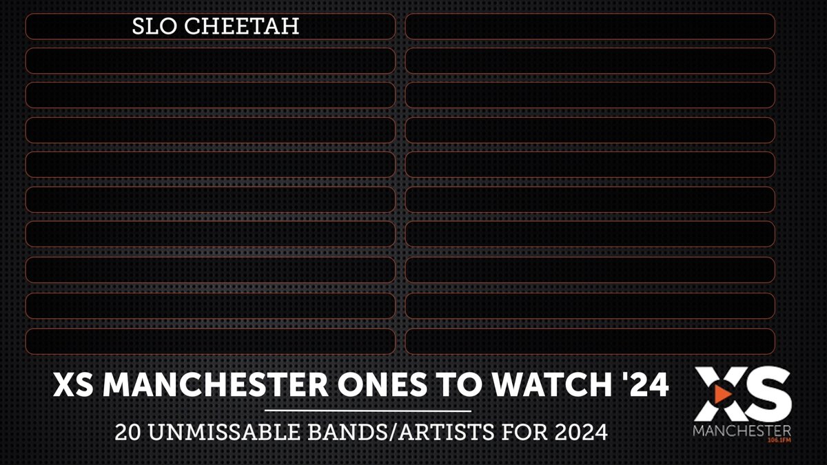 Tonight we kick off our 20 bands that you should be keeping an ear out for in 24. Kicking off this years list are those funky, Wiganer's @slocheetahband. #NowPlaying 'Doubt' on #XSEveningShow but you can find more tunes and more info via: slocheetah.com @Mr_Jimbob x