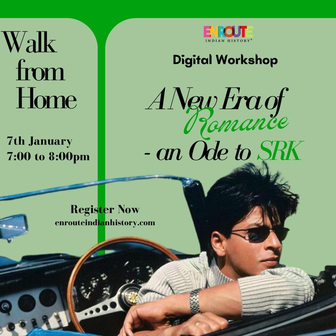 #romance #srk #digitalworkshop #specialworkshop #uniqueexperience #kingofbollywood #digital #walkfromhome #enrouteindianhistory