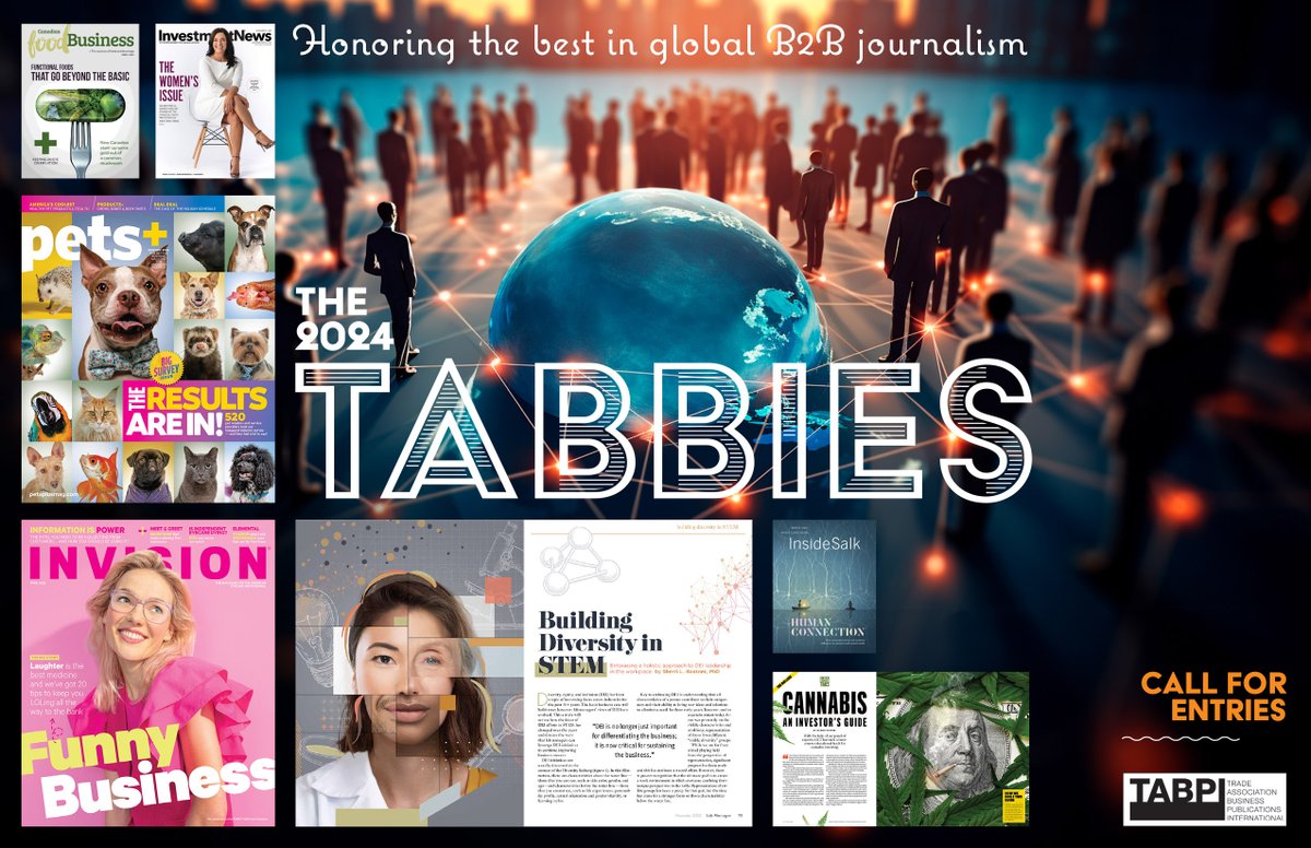 There's just THREE days left for the 2024 Tabbie Awards' early bird deadline! 👍🏆 tabpi.org/wp-content/upl… #b2b #journalism #editor #GraphicDesigner #editorial #awards #awardsprograms #tabbies #tabbieawards #trademagazine #b2bpublication #2024tabbies