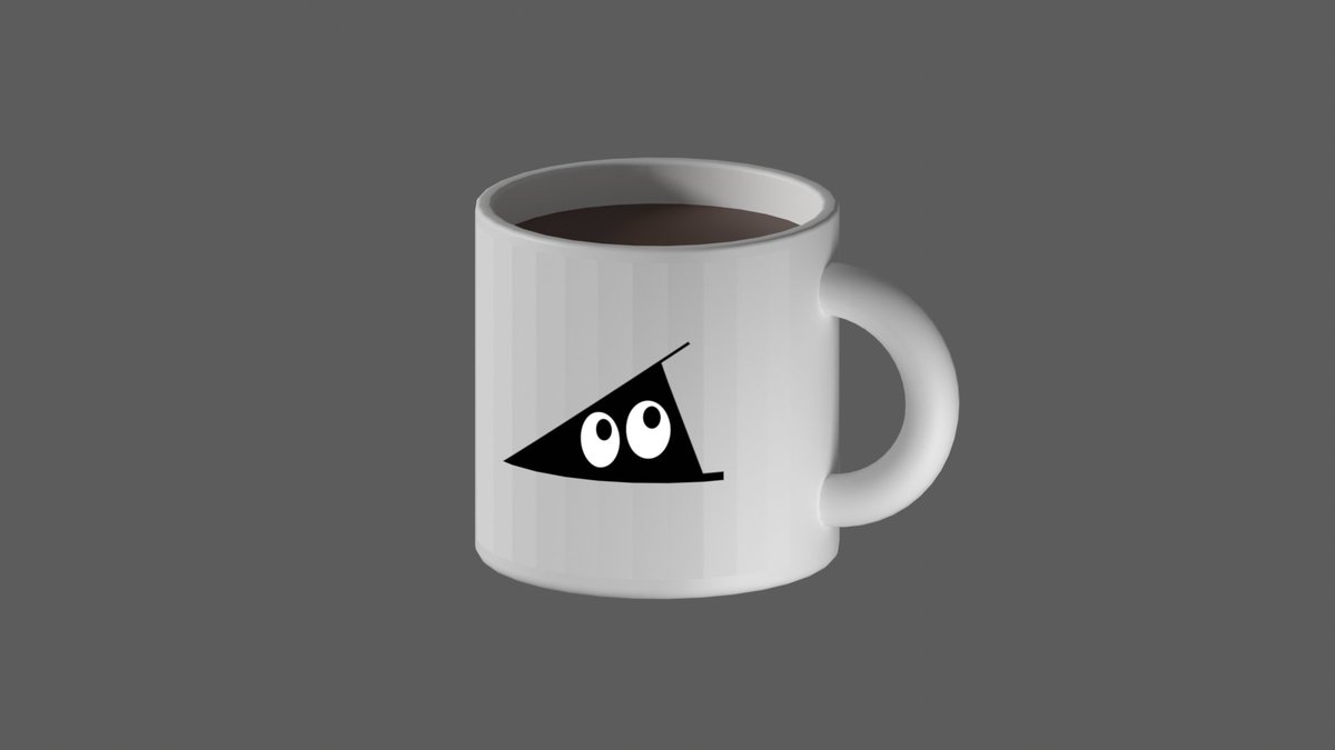 kentaro's tweet image. 今日はマグカップをモデリングした。画像を張り込む方法がわからなくてめちゃ苦労した～～。

↓にチュートリアルがあった。
youtube.com/watch?v=yHNCRR…

しかしこの方法では（？）オフセットがあるためにどうしても貼ってる感じになってしまう（影ができる）。どうしたらいいんだろう。
#hackaweek