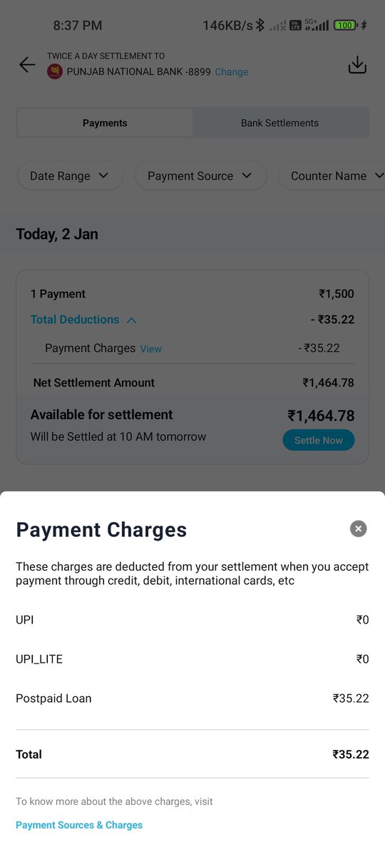ankitsingh4ak's tweet photo. Dear @Paytmcare  plz explain why you charge 35 rupee for settlement?? 
Why i use your business merchant aap https://t.co/31vSoaCKp3