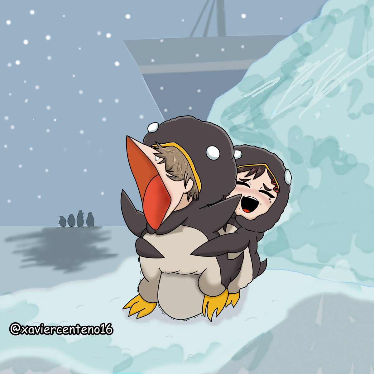 xaviercenteno16's tweet photo. first drawing of the year 🐧🐧🐧 
#chainsawman #チェンソーマ #csm #csm151 #denji #fanart #draw  #kobeni #Happy2024ShowtimeFam #denjixkobeni #pinguinos #anime #manga https://t.co/4QUM7AP4un