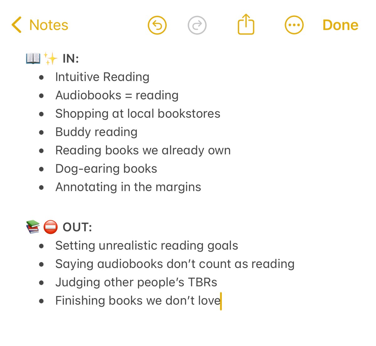 It is with great pleasure that we present to you our official 2024 bookish in / out list: