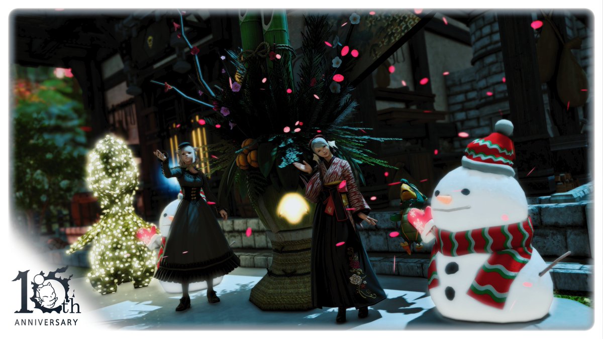 おはようございます。
2024年もよろしくお願いいたします。

世間が大変だったりしますが、わたしも年末に体調を崩したあとに、いまだ全快に至ってないような状態です。初詣もできなかったので１４で詣でます。

#FF14 #FFXIV #GPOSERS #アウラ #おはウラ #羽角普及委員会