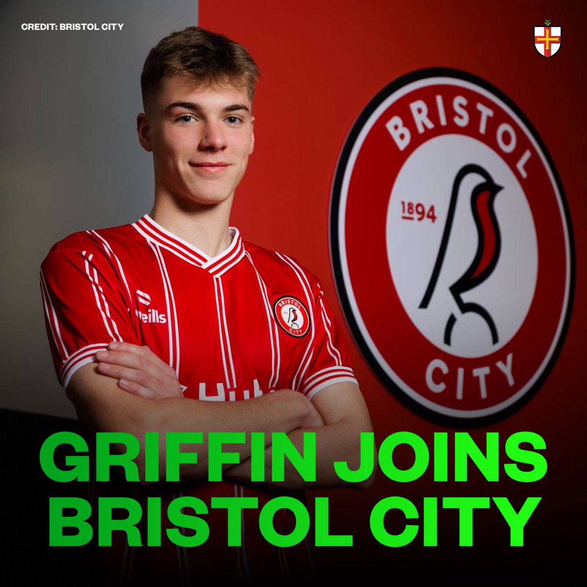 GsyPressSport's tweet photo. Jack Griffin is a Robin! 🙌

The 16-year-old @sylvansofficial and @GuernseyFC striker has become the latest Sarnian to sign for @BristolCity ✍️

Full story at https://t.co/J9hwoVQDNh 📲 https://t.co/McOavTf7xc