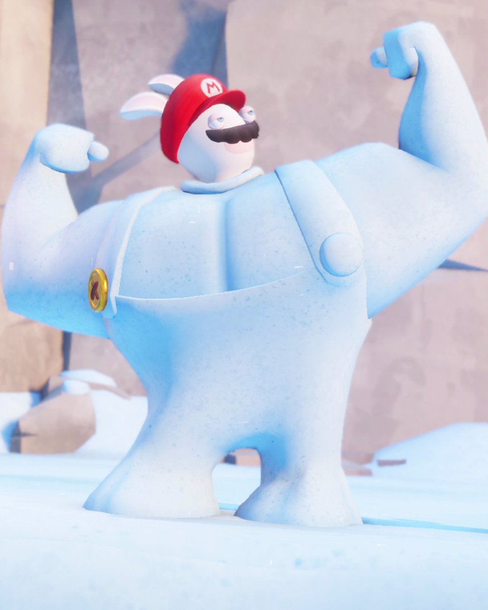 Rabbid Mario is here to PUMP 💥 you up! 💪 #MarioRabbids