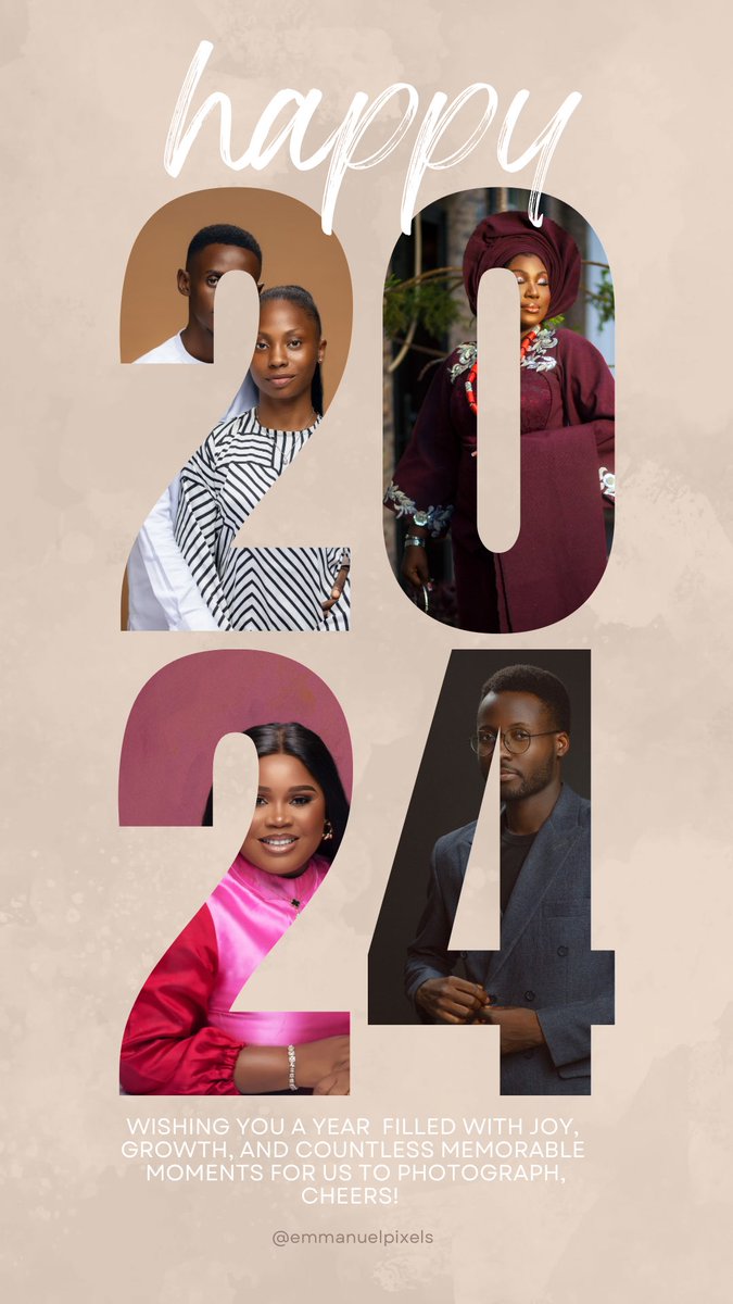 Epstudios_ng's tweet photo. Wishing you a year filled with joy, growth, and countless memorable moments for us to photograph! Welcome and cheers to a greater 2024.
#emmanuelpixels #El Roi #Happy2024 #HappyNewYear2024 #happynewyear https://t.co/Z8Uk7EbIVe