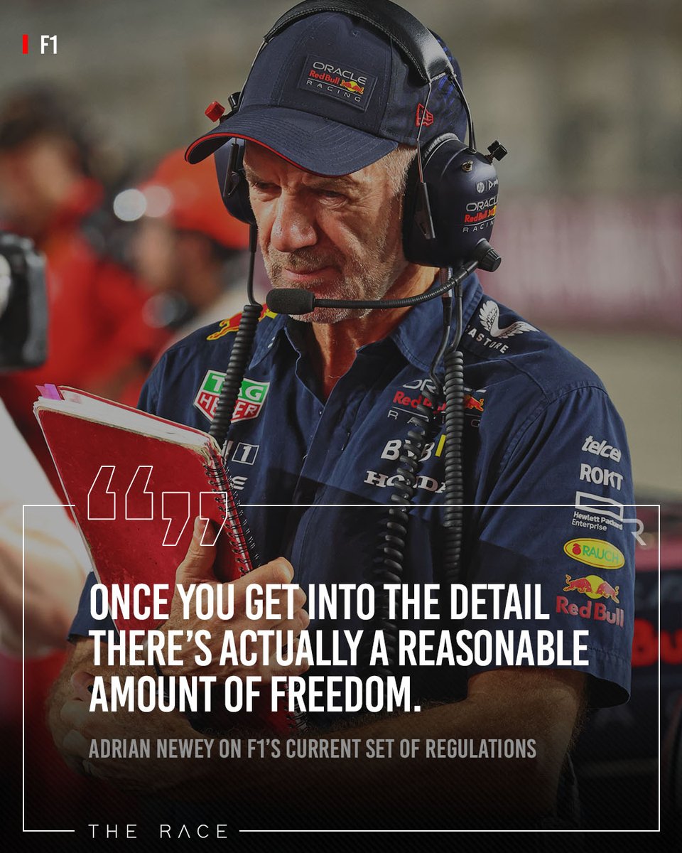 🗣️ 'To be totally honest when I first saw these regs in 2020 I was thinking this looks way too restrictive and quite dull.' But once Adrian Newey got into them (and once there was 'a bit of relaxation on them'), he realised there was more to offer from this set of regulations: