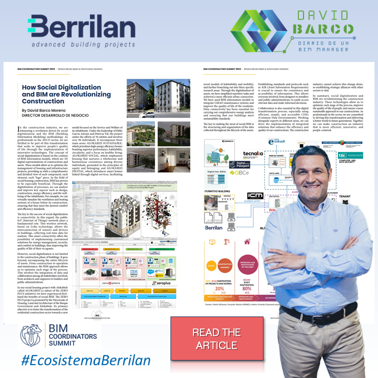 🌟 Descubre #BIMSocial desarrollado en el proyecto #Alobakizi publicado en la revista <a href="/BIMCoordinators/">BIM Coordinators Summit</a> 2023 🏗️ Un ejemplo de #GemeloDigital aplicado a la vivienda publica de alquiler social ✅ #DigitalTwins #BIM #IFC y #GMAO

🔗 Leer el artículo aquí: issuu.com/bimcoordinator…