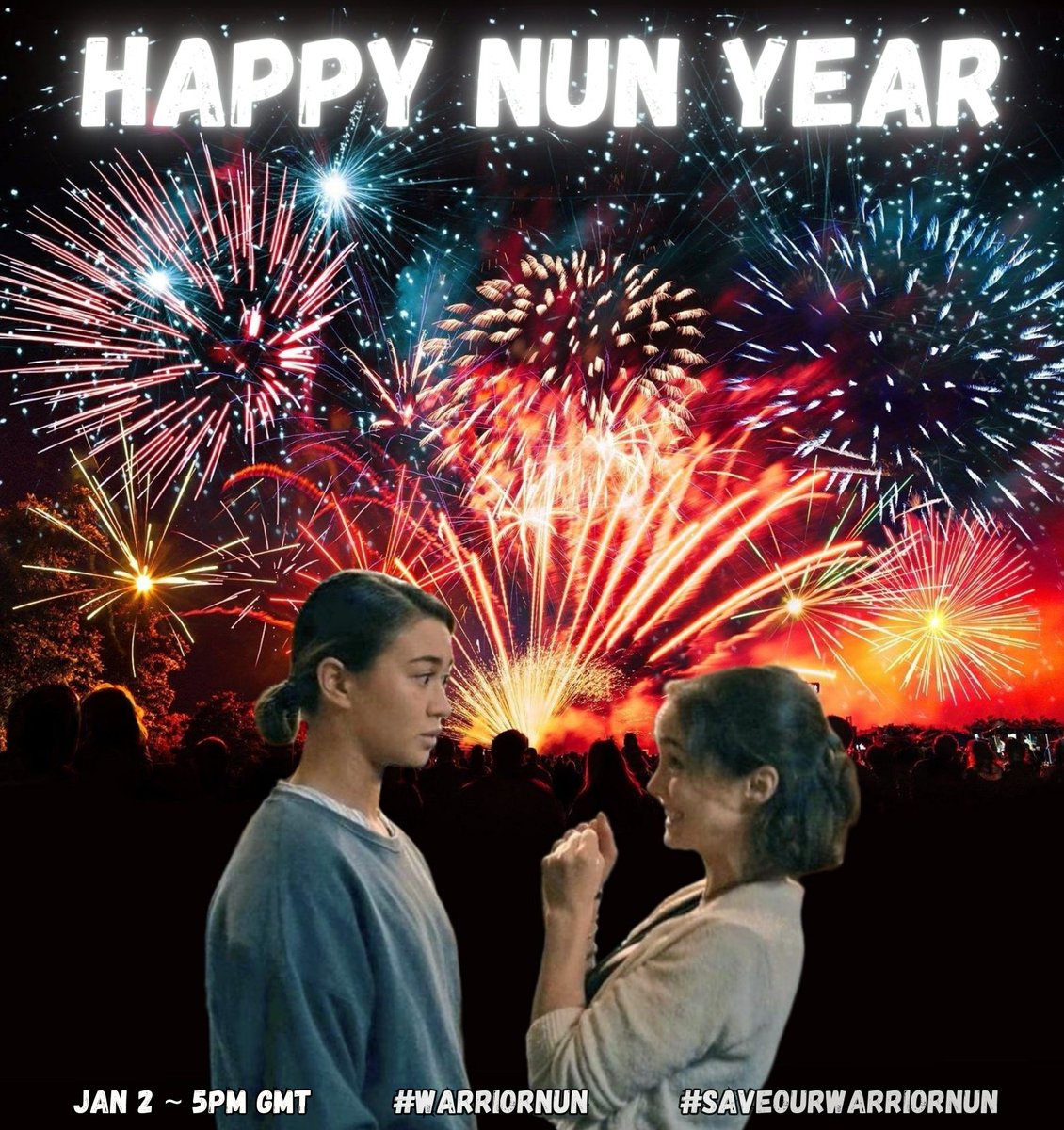 Sound_ofa_Heart's tweet photo. 💫 HAPPY NUN YEAR everyone!

Let's go with our phrase, share your personal favourite highlights #WarriorNun and campaign related from 2023! So many things happened, so many possibilities!
Let's see what stood out for you 💫

#SaveOURWarriorNun https://t.co/07L2EOaF49