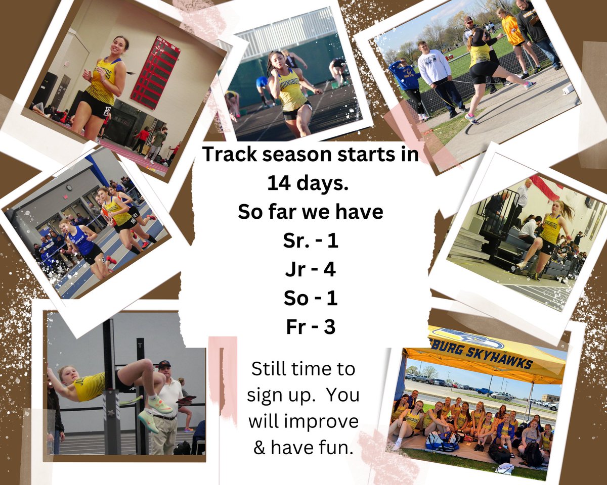 JHSGirlTrack's tweet photo. Who will make an effort to improve their speed and explosiveness? Registration is open.  It's my favorite time of the year. https://t.co/eci9I5a7Jk