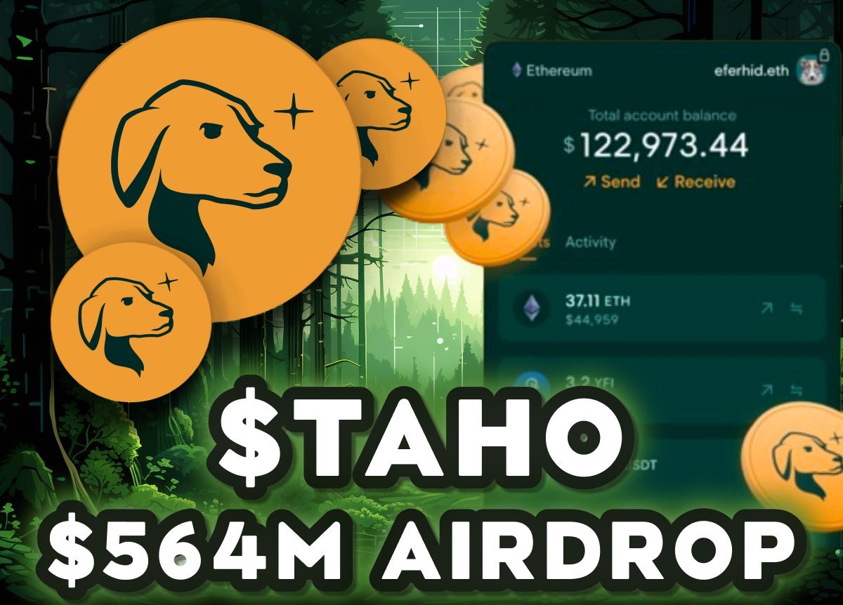 $TAHO is confirmed with a Raising over $564M !

With over $10.2 billion valuation, $TAHO AIRDROP is going to be one of the BIGGEST ONES 🪂

Here's my Airdrop Strategy  👇🧵