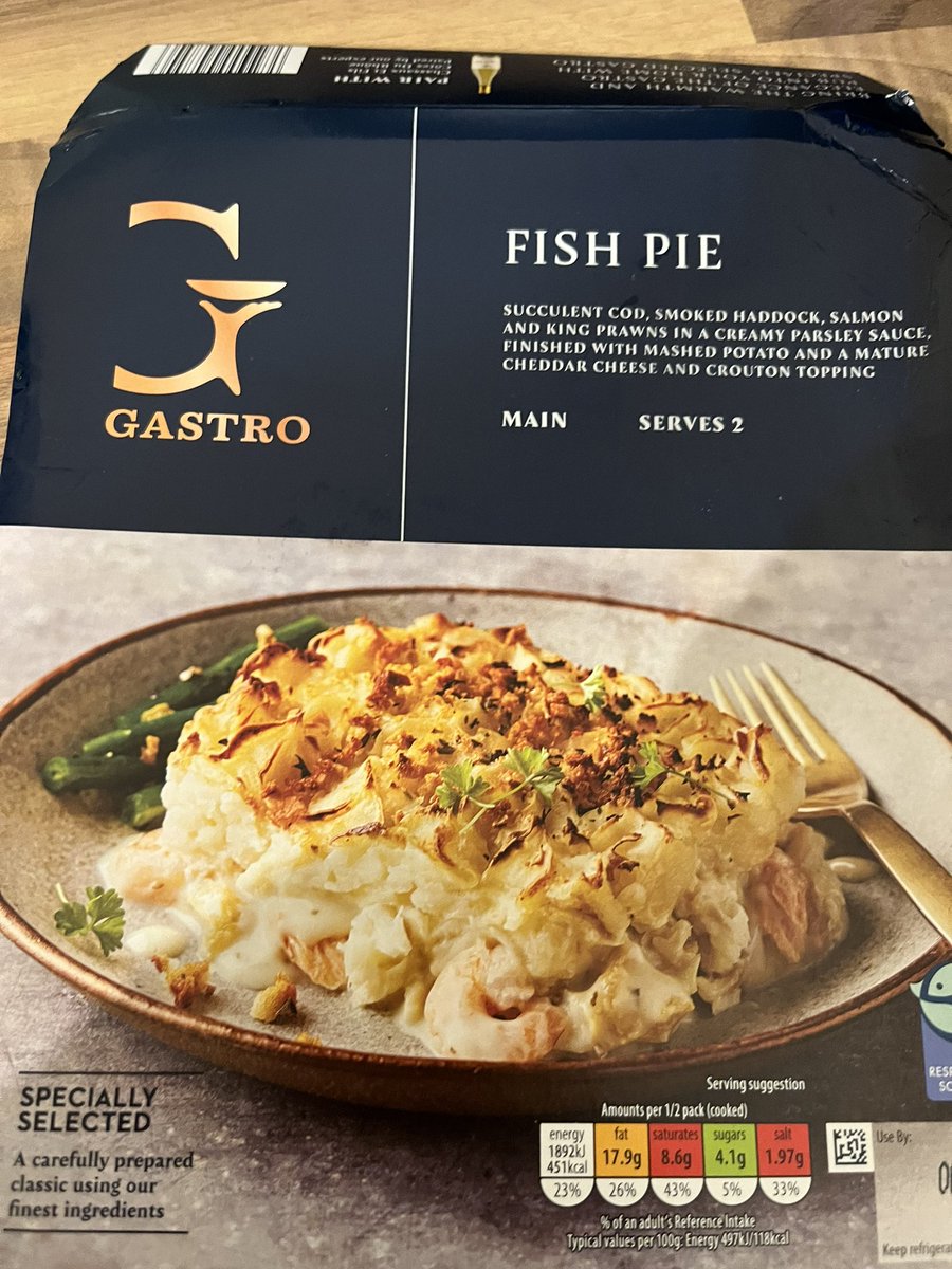 SarahStackhous1's tweet photo. @AldiUK the best fish pie I have ever eaten https://t.co/mjdHadEEQr