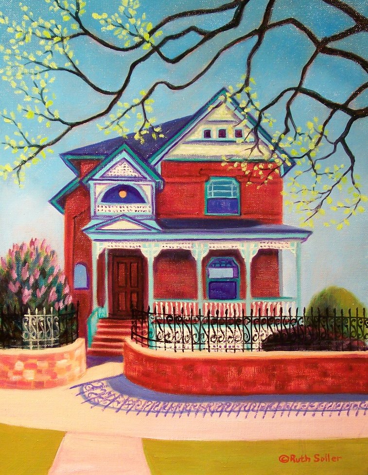 Zang Mansion in Spring by Ruth Soller in the FASO Daily Art Stream dailyartstream.com/20240102/360834