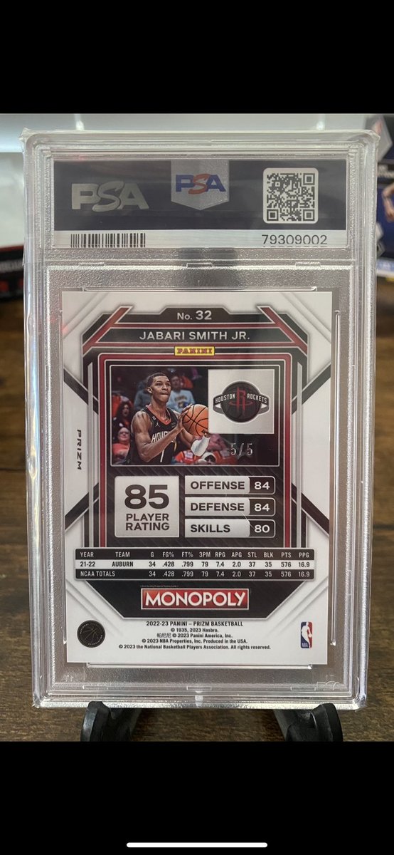 Mile_High_Rips's tweet photo. 2022 Jabari Smith Jr. Prizm Monopoly 5/5 $1200 F/F OBO. 🔥🔥🔥

Also open to trades ISO: Wemby, MJ, Lebron, Duncan, Hurts 
@CardPurchaser @jabarismithjr https://t.co/urVi3GNpDr