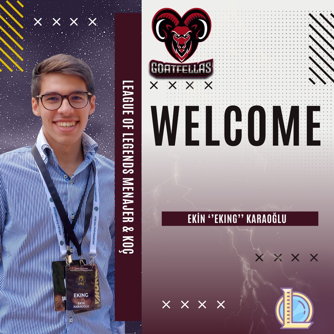 GFSEsports's tweet photo. Ekin ''EKING'' KARAOĞLU GoatFellas League of Legends takımımızın Menajeri ve Koçu olarak ekibimize katıldı.
@EkingKaraoglu
#letsgoats #gogoatsgo https://t.co/poqoB7IeLq