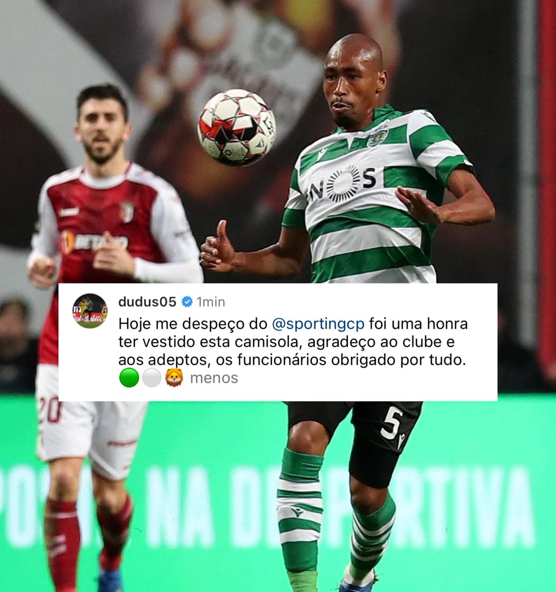 📲 Eduardo Henrique despediu-se do Sporting CP, via Instagram post. O médio de 28 anos rescindiu contrato com os Leões. O brasileiro chegou a Alvalade em 2019/20 por 3M€, proveniente do Internacional 🇧🇷, e somou 22 jogos.