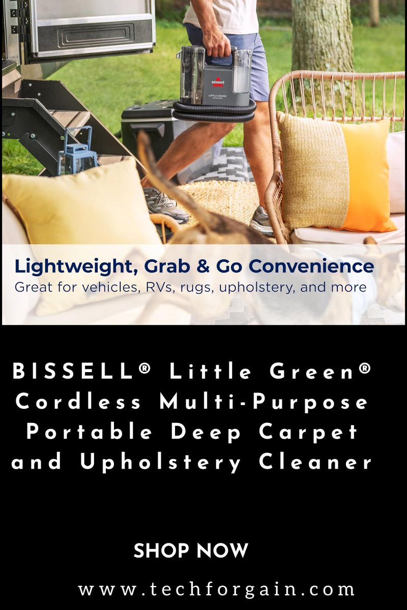 GainTechfor's tweet photo. BISSELL® Little Green® Cordless Multi-Purpose Portable Deep Carpet and Upholstery Cleaner, Car and Auto Detailer with 25V Lithium-Ion Battery, 3682
Learn more-https://t.co/wVCE6dKrIn
#losangeles#love#california#la#fashion#instagood#photography#art#model#hollywood#photooftheday https://t.co/WMWDhrke1x