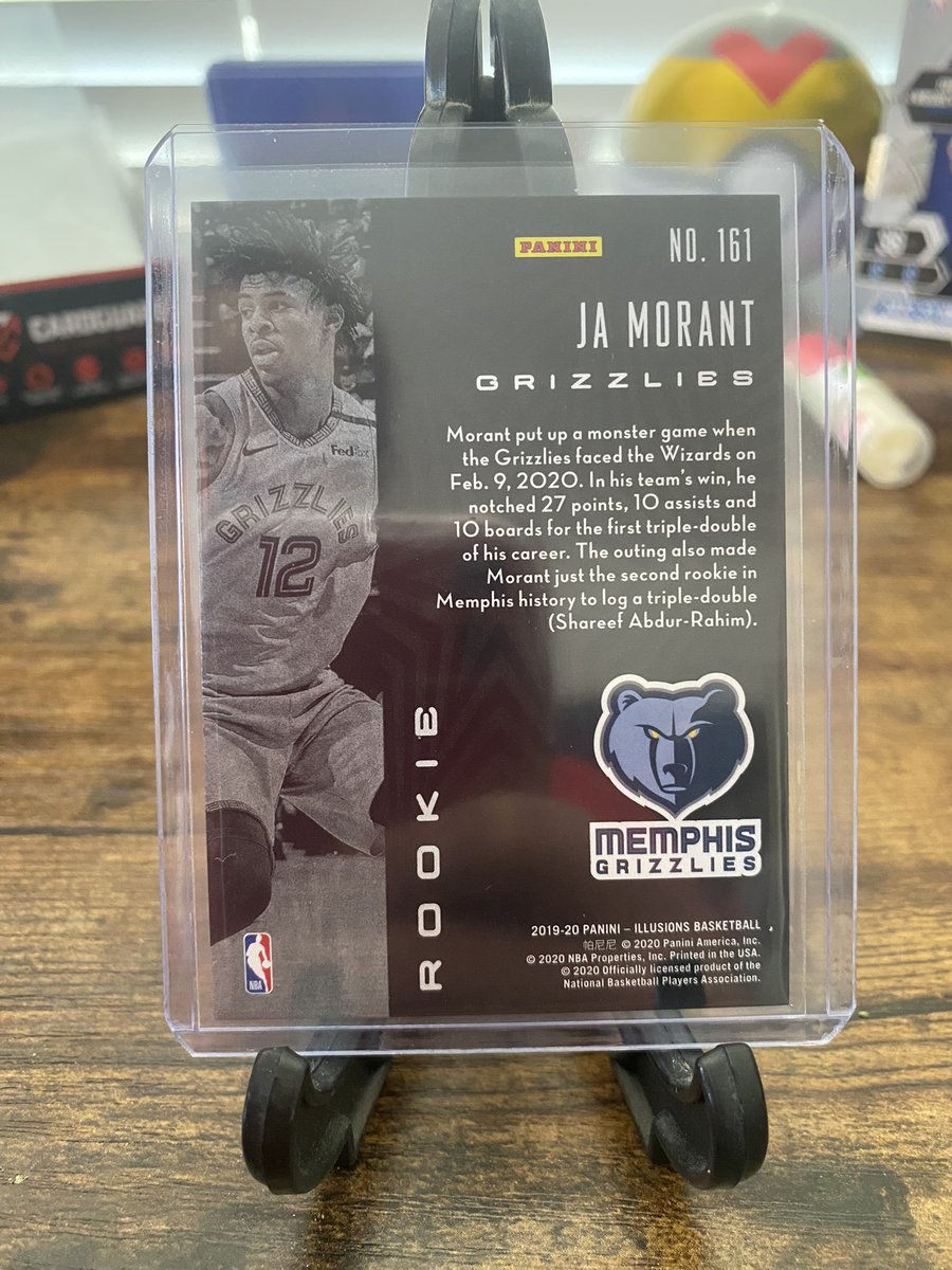 Mile_High_Rips's tweet photo. 2019 Illusions Black Trophy Collection Ja Morant RC /49 🔥🔥🔥

Also open to trades ISO: Wemby, MJ, Lebron, Duncan, Hurts @CardPurchaser @JaMorant https://t.co/CSwYZnEZRk