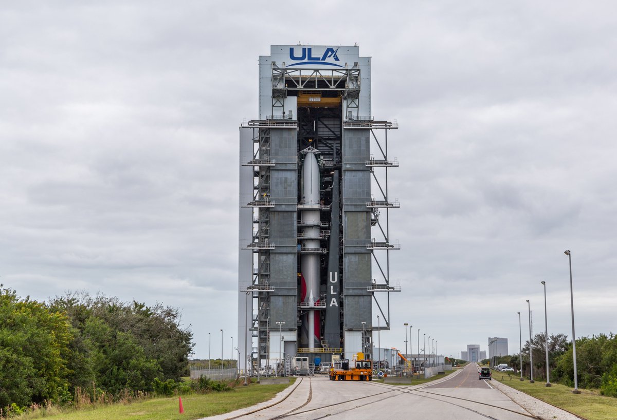 ulalaunch's tweet photo. Delve into the details of Monday's #Cert1 mission scheduled for 2:18 a.m. ET (0718 UTC) from SLC-41 at Cape Canaveral on the historic inaugural flight of ULA's #VulcanRocket. #CountdowntoVulcan

Learn More: https://t.co/xFQoT0042V https://t.co/02Q1tpDpvC