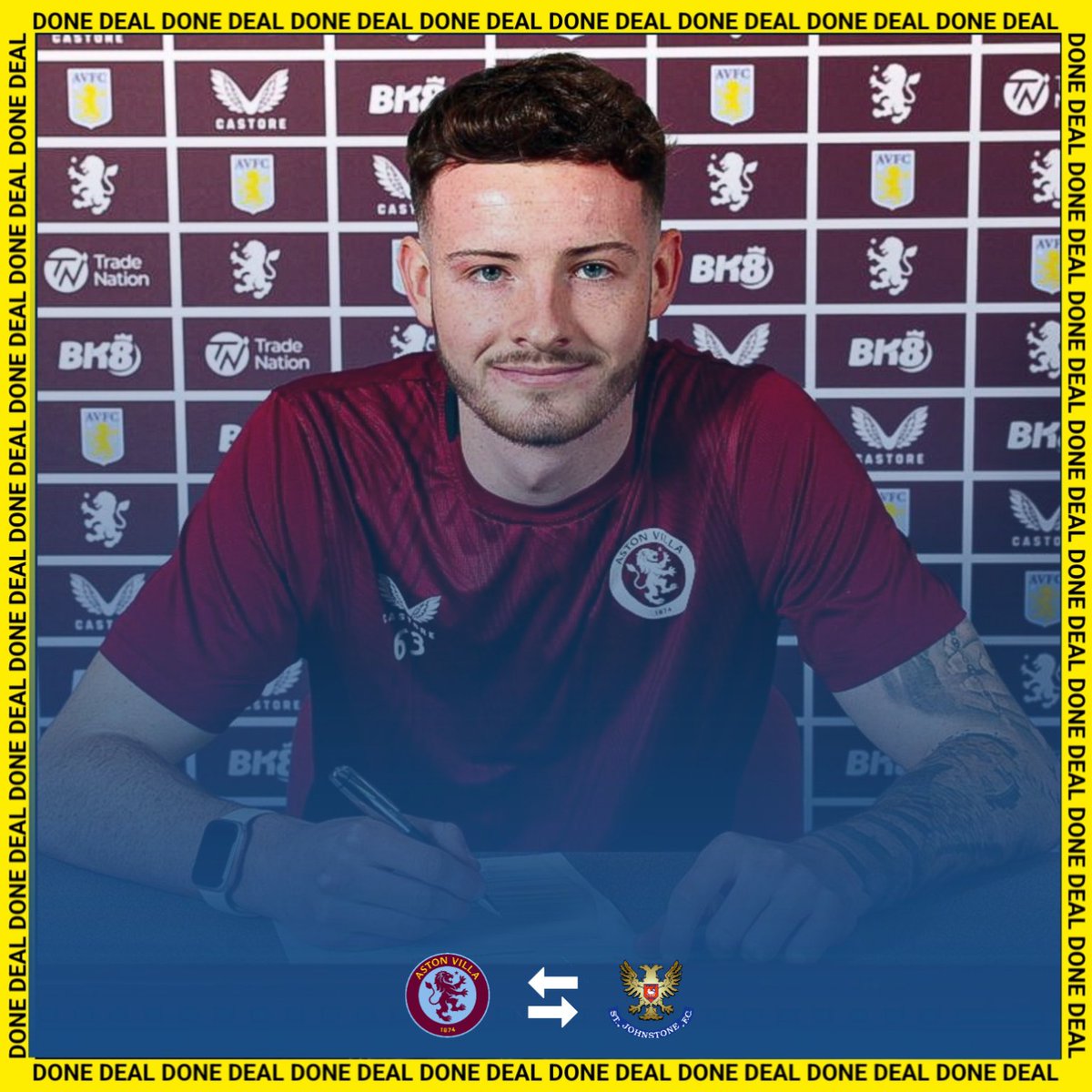 plreview27's tweet photo. DONE DEAL:

Kerr Smith (19) has signed his first professional contract with Aston Villa and has joined Scottish outfit St. Johnstone on loan for the rest of the season. ✍🏻 https://t.co/gjHpIBbI0R