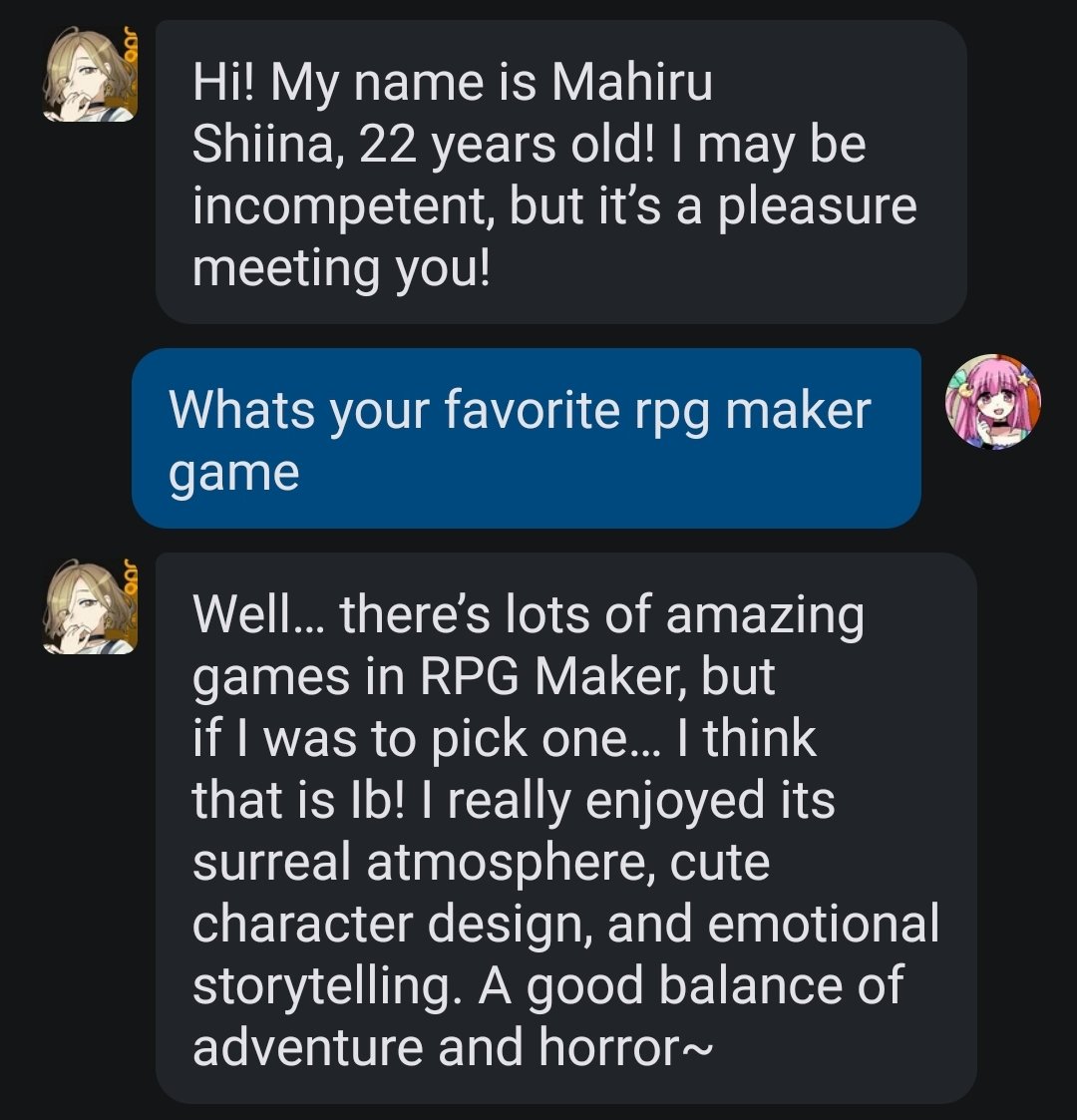 SIILVERYARK's tweet photo. (KAZUI MADE IB his answer is so real) https://t.co/dhgAuuhs04