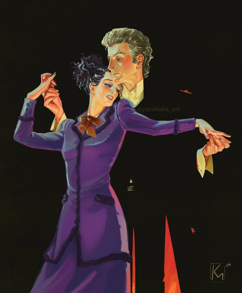 parallaks_art's tweet photo. J.C Leyendecker’s “Couple Dancing” but make it twelve and missy https://t.co/23ecIwhNkl