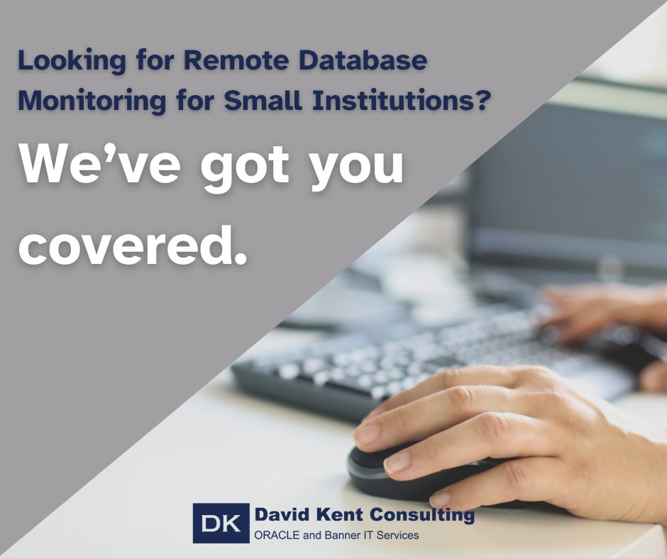 We understand that not all institutions have the resources for a full-time database administrator. That's where DK Consulting steps in to offer you a cost-effective and efficient solution.
bit.ly/41YrOJ2
#DatabaseMonitoring #CostEffectiveSolutions #DavidKentConsulting