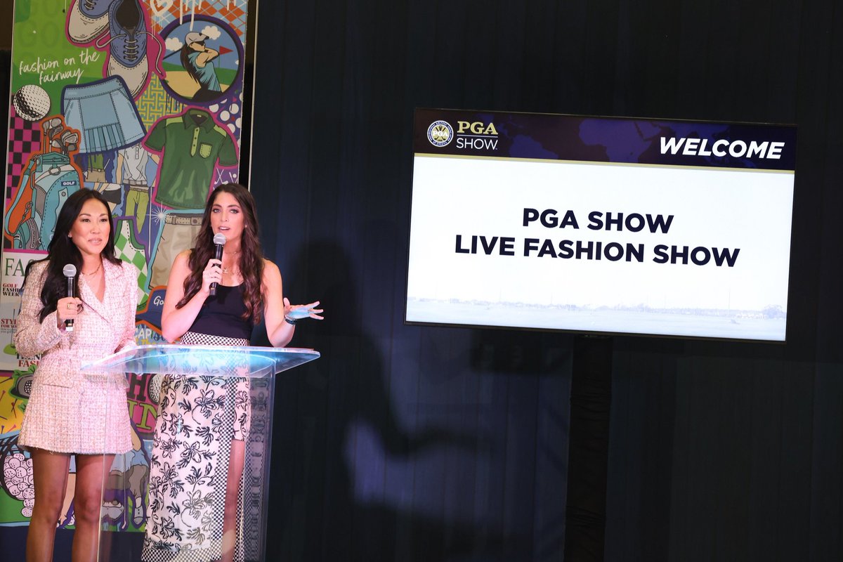 PGAShow's tweet photo. 🏌️Fairway to fabulous - 2024 PGA Show Fashion Show! 👔

Fore-fronting the latest trends, watch as top designers and brands showcase their latest styles. Head to the Fashion Lounge on January 24 at 5:30PM. 

More details here: https://t.co/gg3INhoxxU https://t.co/JfE0GkhgTk
