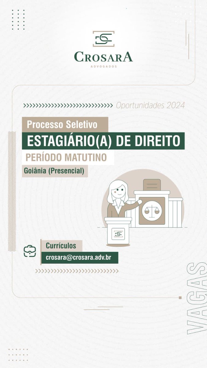Será um prazer ter você em nosso time!