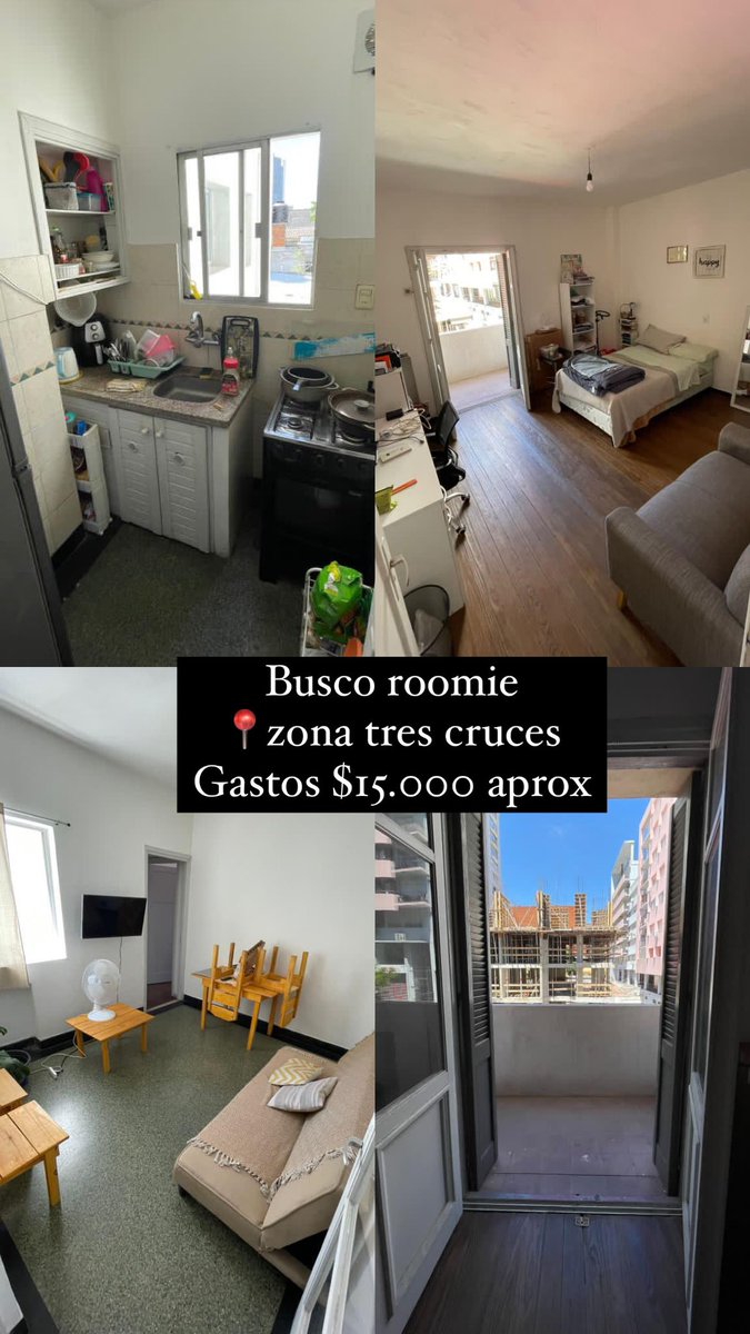 pauucarb's tweet photo. Busco roomie! 
A la vuelta de la Médica, los dos cuartos con salida al balcón. 
Si queres tomar matecitos al sol este año avísame https://t.co/9FO7TDmfn0