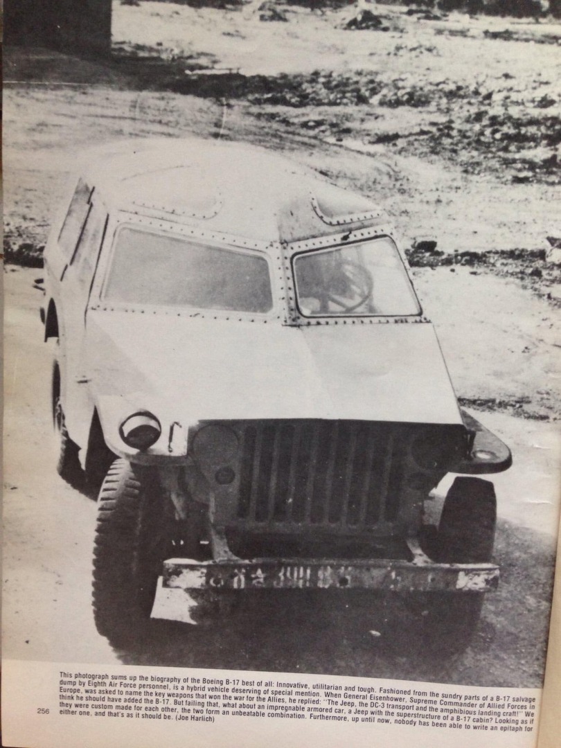 TRUFAULT's tweet photo. Entre un Jeep y un B-17, nace un romance.
Y tras unos meses de idilio fogoso nace...
¡¡Este enjendro!!
🇺🇸🤪
#WW2 #WWII #B17 #jeep #amazingpics #militarypics #rarepics #fotosraras #curiosidades #Historia #History https://t.co/g5fUuxGwvJ