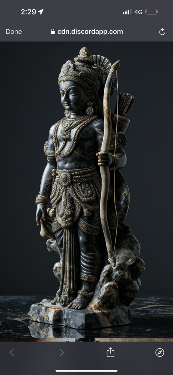 rgrahul06's tweet photo. #AI is picturing what the 9-year-old Lord Ram statue will look like for the #Ayodhya Ram Temple. #AyodhyaMandir #RamLalla #RamMandir #AIArtCommuity #midjouney #midjourneyV6 @IndiaToday @aajtak https://t.co/M5Ui1fWGvx