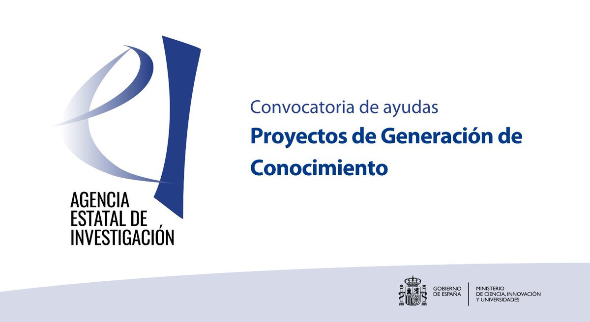 ➡️<a href="/CienciaGob/">Ministerio de Ciencia, Innovación y Universidades</a> publica la convocatoria 2023 de ayudas a Proyectos de Generación de Conocimiento y a actuaciones para la formación de personal investigador predoctoral asociadas a dichos proyectos. 

✅Presupuesto total: 655 millones de euros.

🔗ciencia.gob.es/Noticias/2024/…