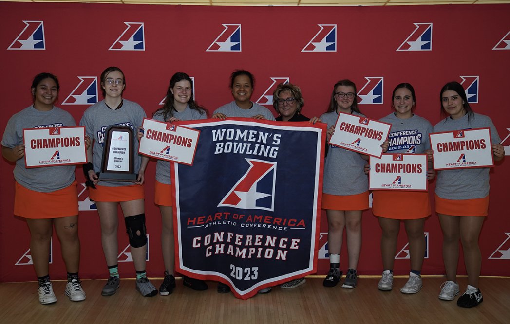 BakerAthletics's tweet photo. On day 11 of our 12 Days of Christmas we look back at the 2023 Heart Conference Champions!!  

- Women's Bowling 
- Dance 
- Softball 
- Football https://t.co/0DJ0UuHm8q