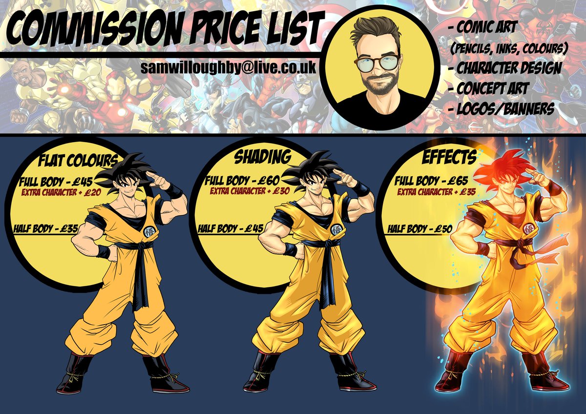 SamRWilloughby's tweet image. My commissions are now open! New price list info below! Please get in touch if you'd like to work together! 🤟✍️